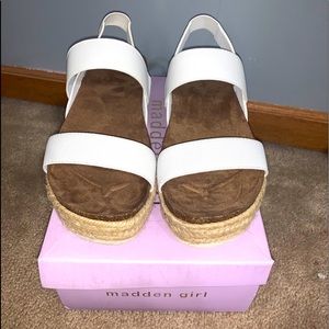 Madden Girl - Women’s Platform Wedge Sandal White